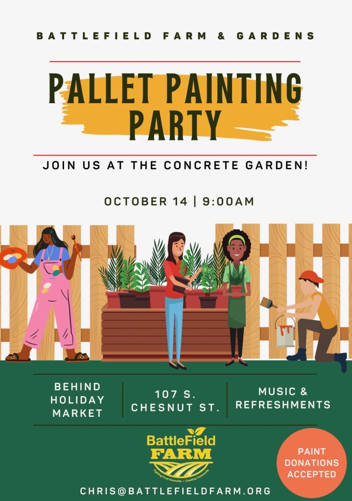 Concrete Garden Pallet Painting Party!!